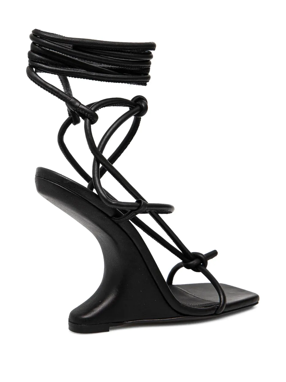 Rick Owens Lilies 110mm sculpted heel sandals Black