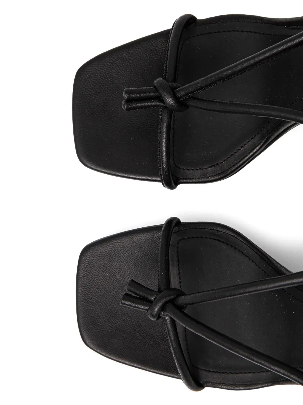 Rick Owens Lilies 110mm sculpted heel sandals Black