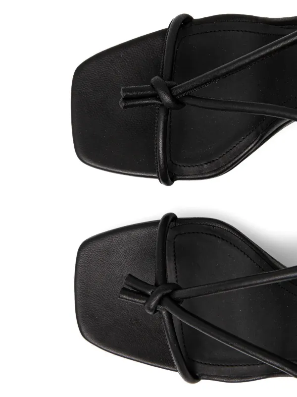 サンダル・ミュール RICK OWENS Women Sandals RP01B4803 Black Rick Owens Lilies 110mm Sculpted Heel Sandals | Black | FARFETCH