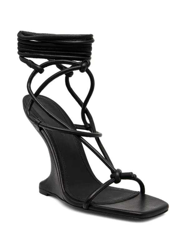 【関税込み】Rick Owens Lilies ヒールサンダル Rick Owens Lilies 110mm Sculpted Heel Sandals | Black | FARFETCH