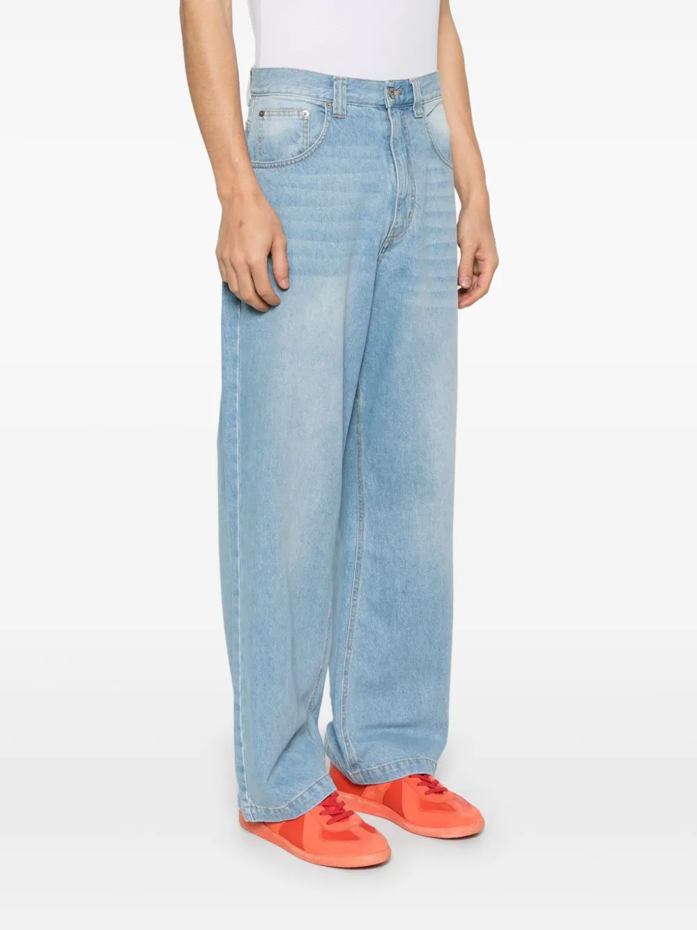 Garment workshop Jeans met wijde pijpen Blauw