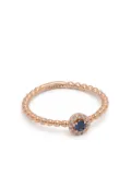 ROSEKEY 18K rose gold diamonds and sapphire ring - Pink