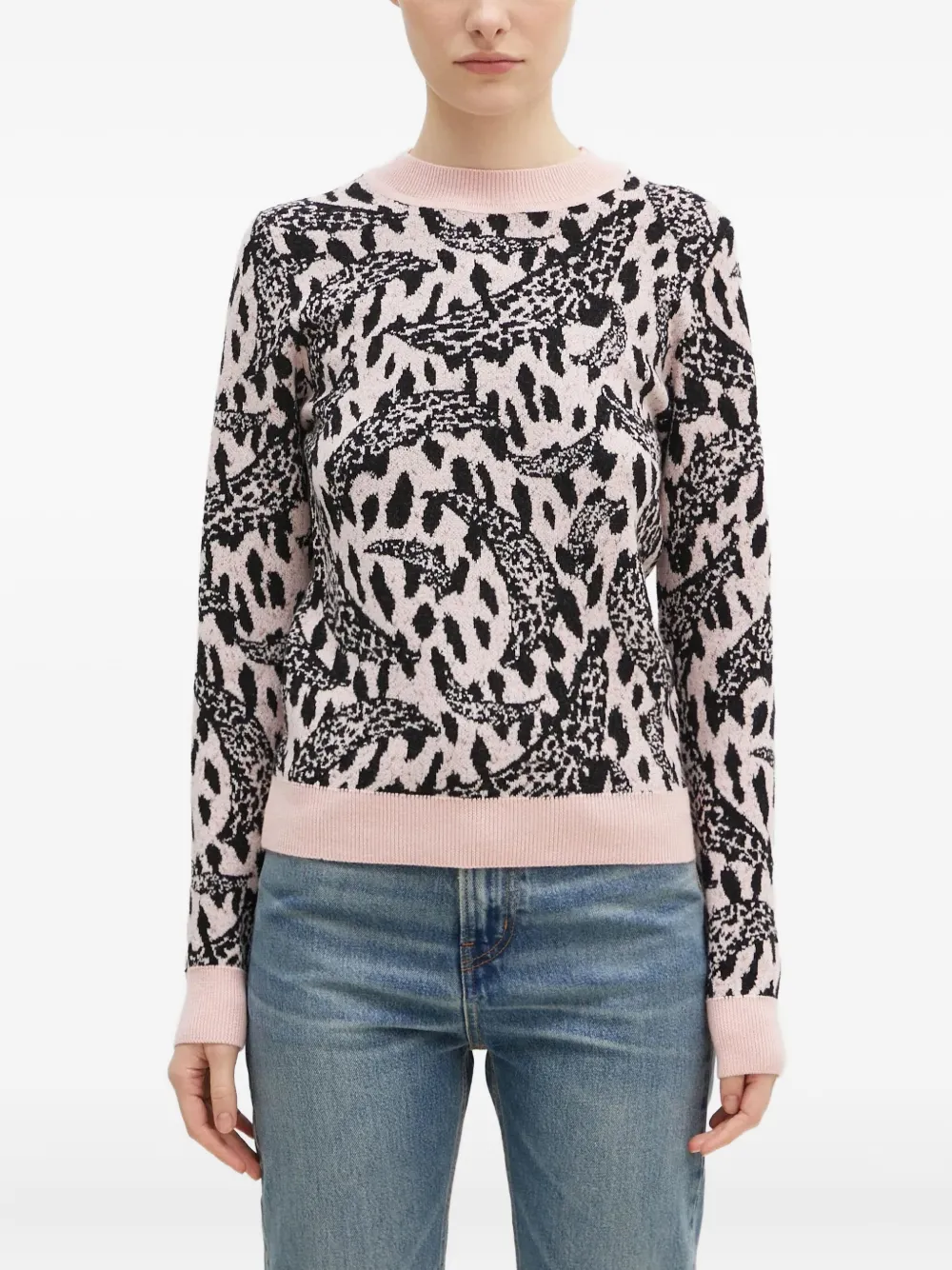 Fiorucci leopard-jacquard crew-neck sweater | Knitted Sweaters | Image 2