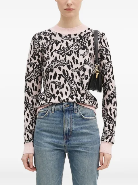 Fiorucci leopard-jacquard crew-neck sweater