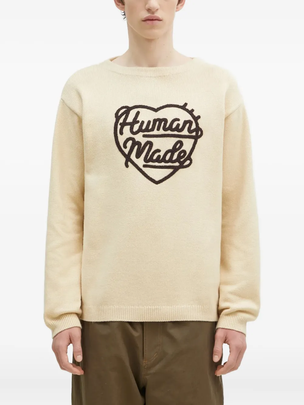 Human Made Maglione con applicazione - Toni neutri