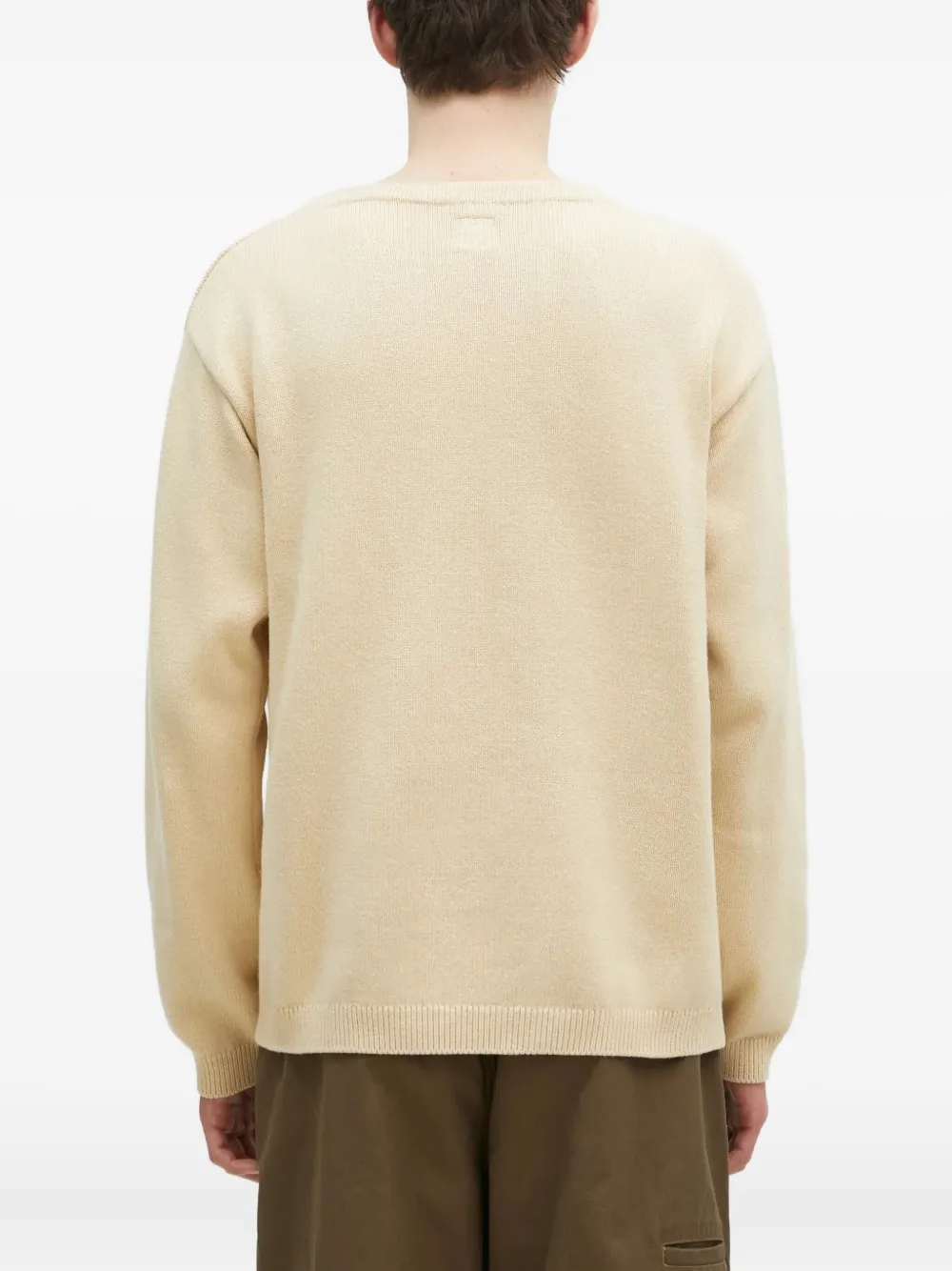  Human Made Heart-logo Appliqué Sweater - Neutrals 
