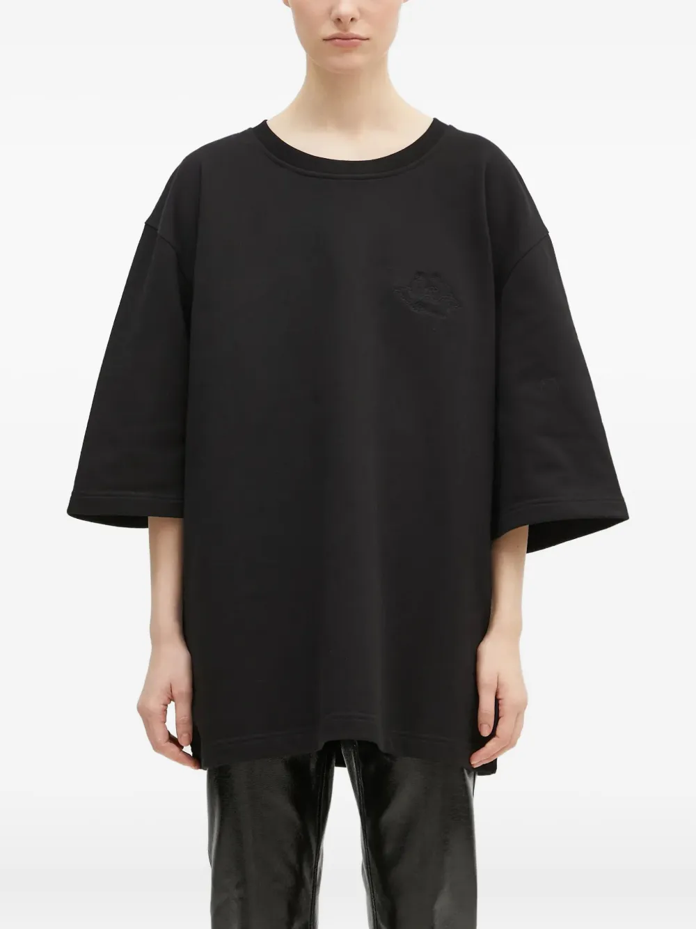 Fiorucci logo-embroidered three-quarter sleeve T-shirt | T-Shirts & Jersey Shirts | Image 2