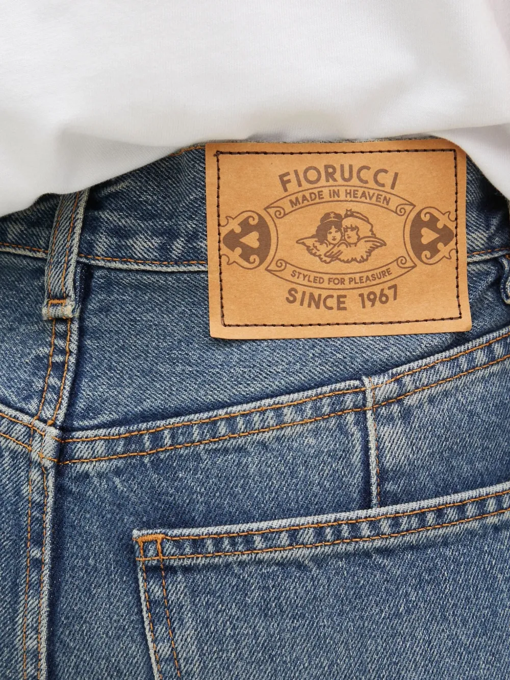 Fiorucci Cargo jeans met vlakken Blauw