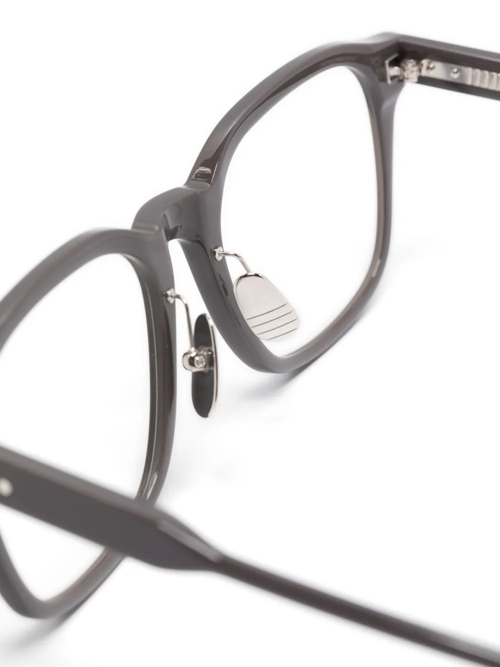 Thom Browne Eyewear Bril met vierkant montuur Grijs
