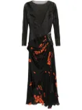 Tessitura Body Couture draped dress - Black