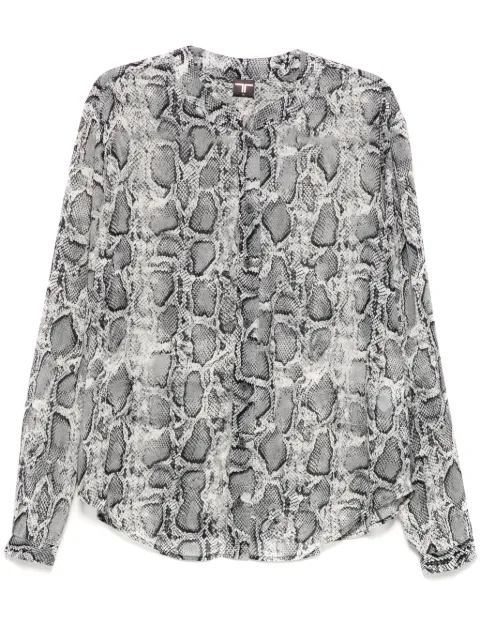 Tessitura Body Couture snake mandarin shirt