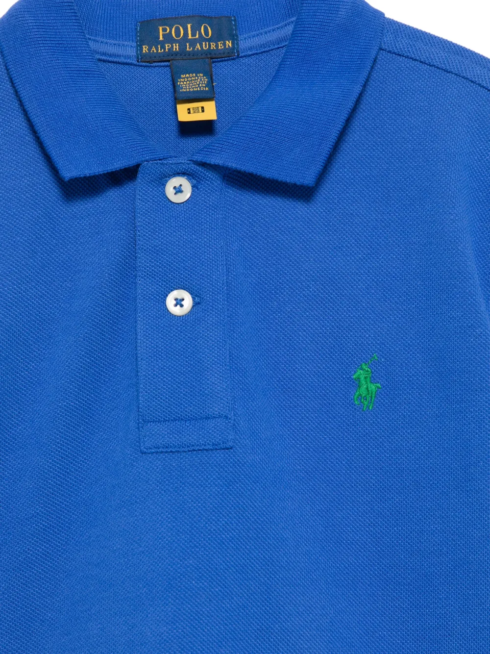 POLO RALPH LAUREN KIDS Piqué poloshirt Blauw