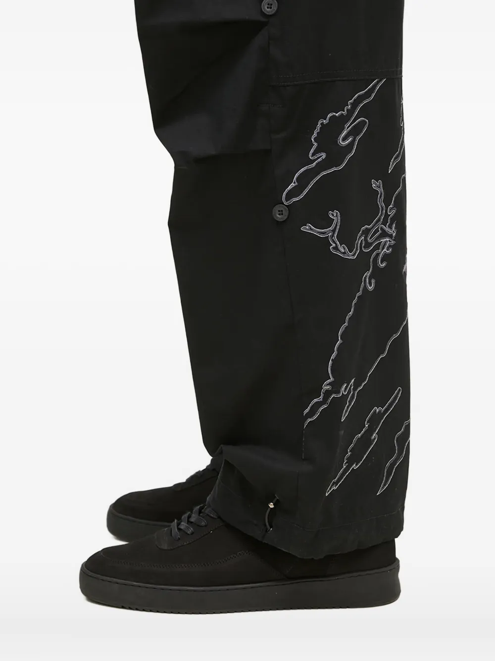 Maharishi Bonsai Landscape Loose trousers Zwart