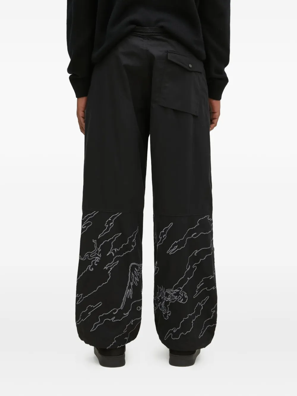 Maharishi Bonsai Landscape Loose trousers Zwart