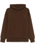 Garment workshop embroidered hoodie - Brown