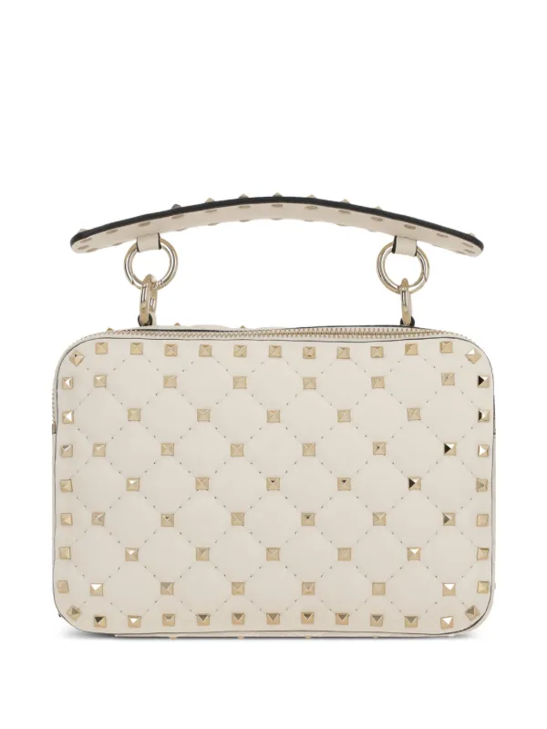 Valentino Garavani Rockstud Spike Tote Bag White FARFETCH ID