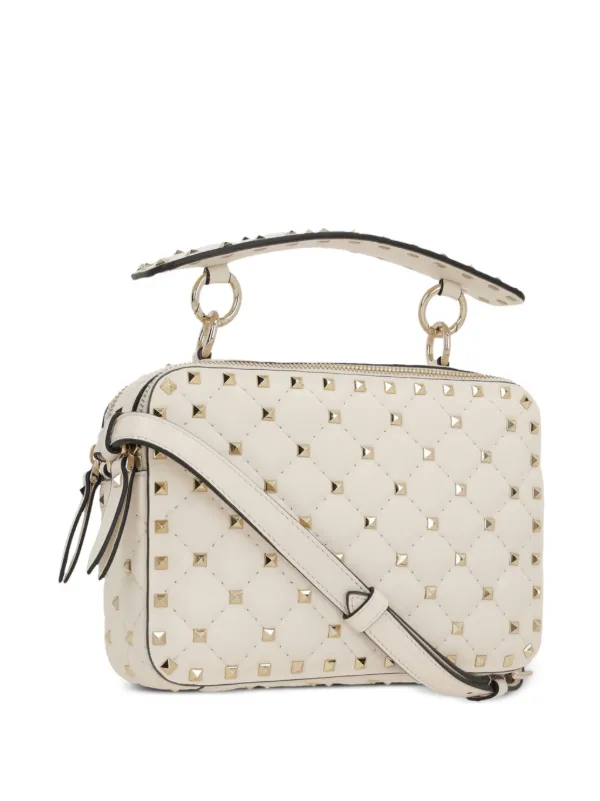 Valentino Garavani Rockstud Spike Tote Bag White FARFETCH ID