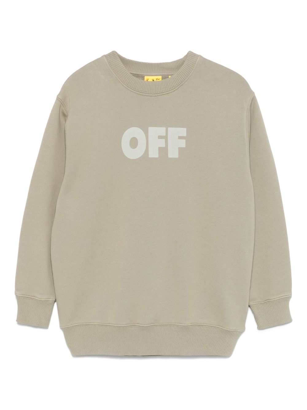 Off-White Kids logo-print sweatshirt - Green