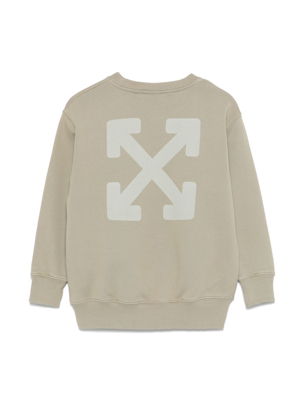 Off-White Kids logo-print sweatshirt - Green