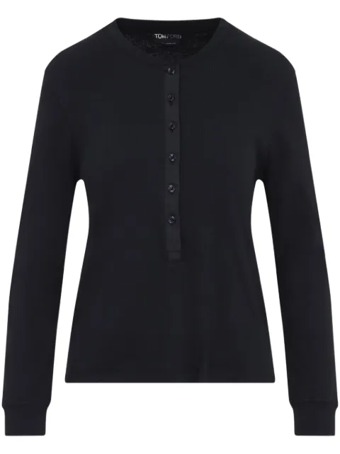 TOM FORD playera tejida de canalé