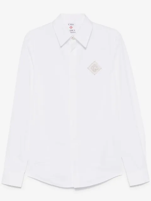 Casablanca monogram-embroidered shirt