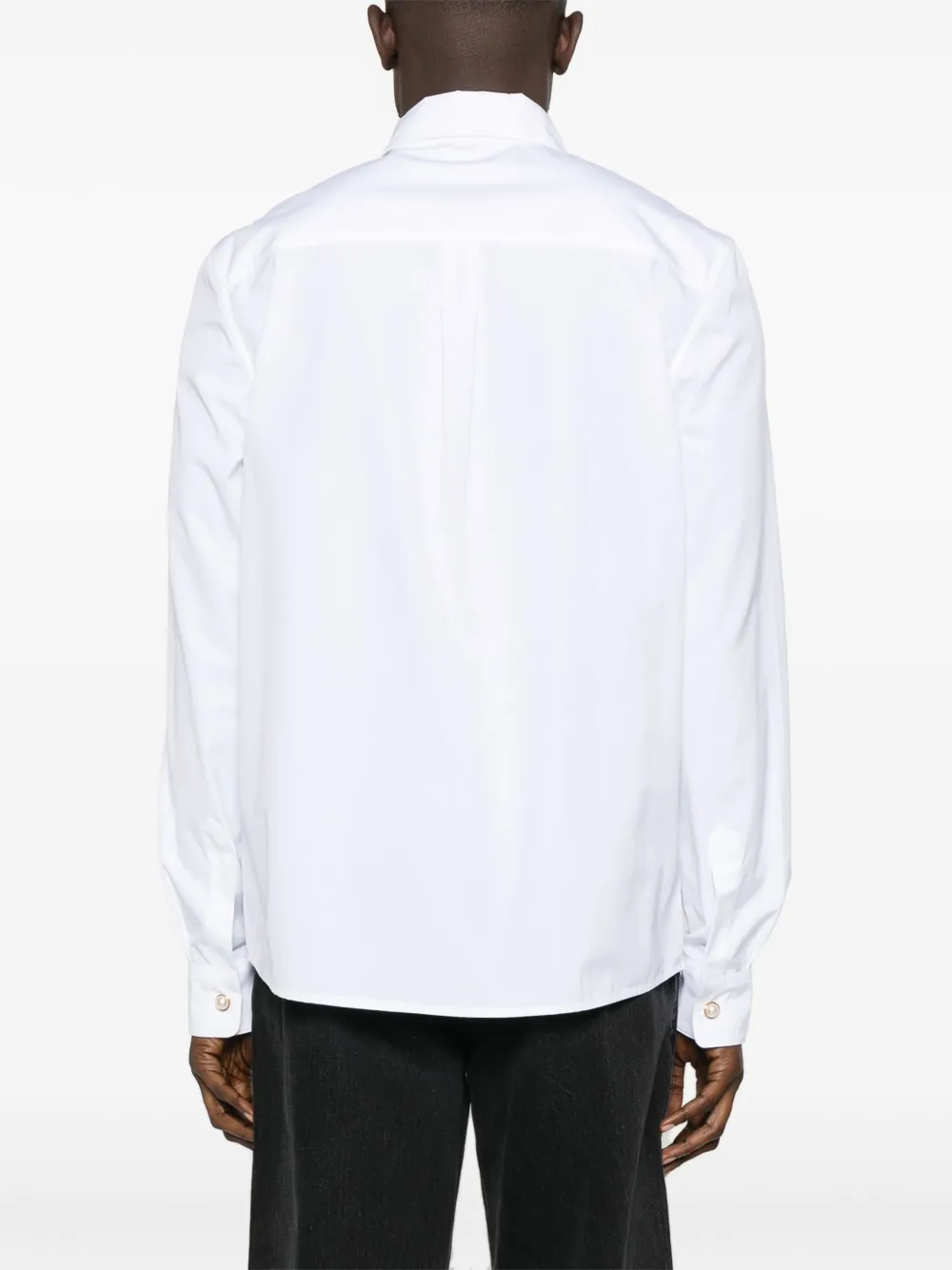 Casablanca Overhemd met geborduurd monogram Wit