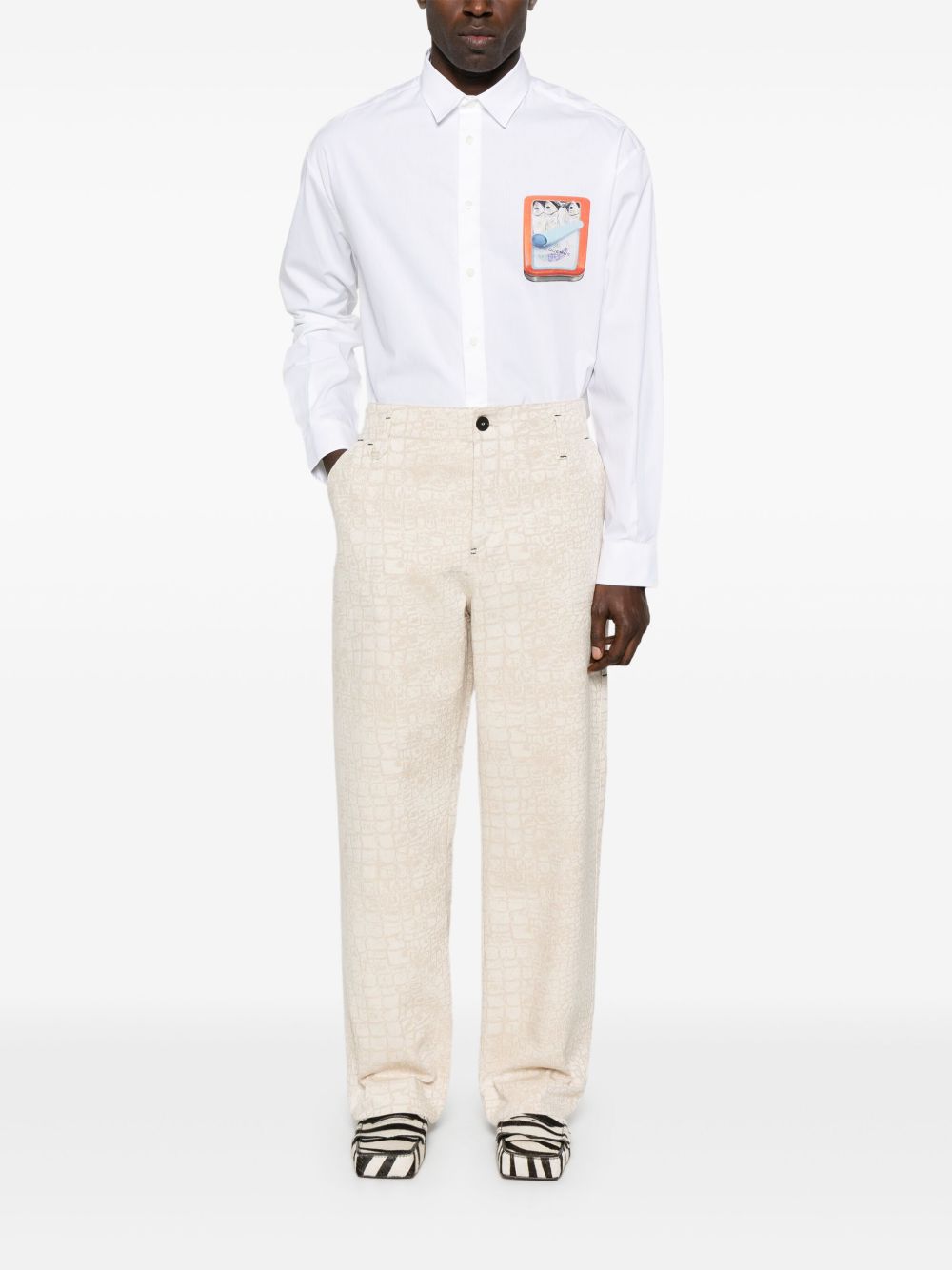 Jacquemus Le Simon overhemd - Wit