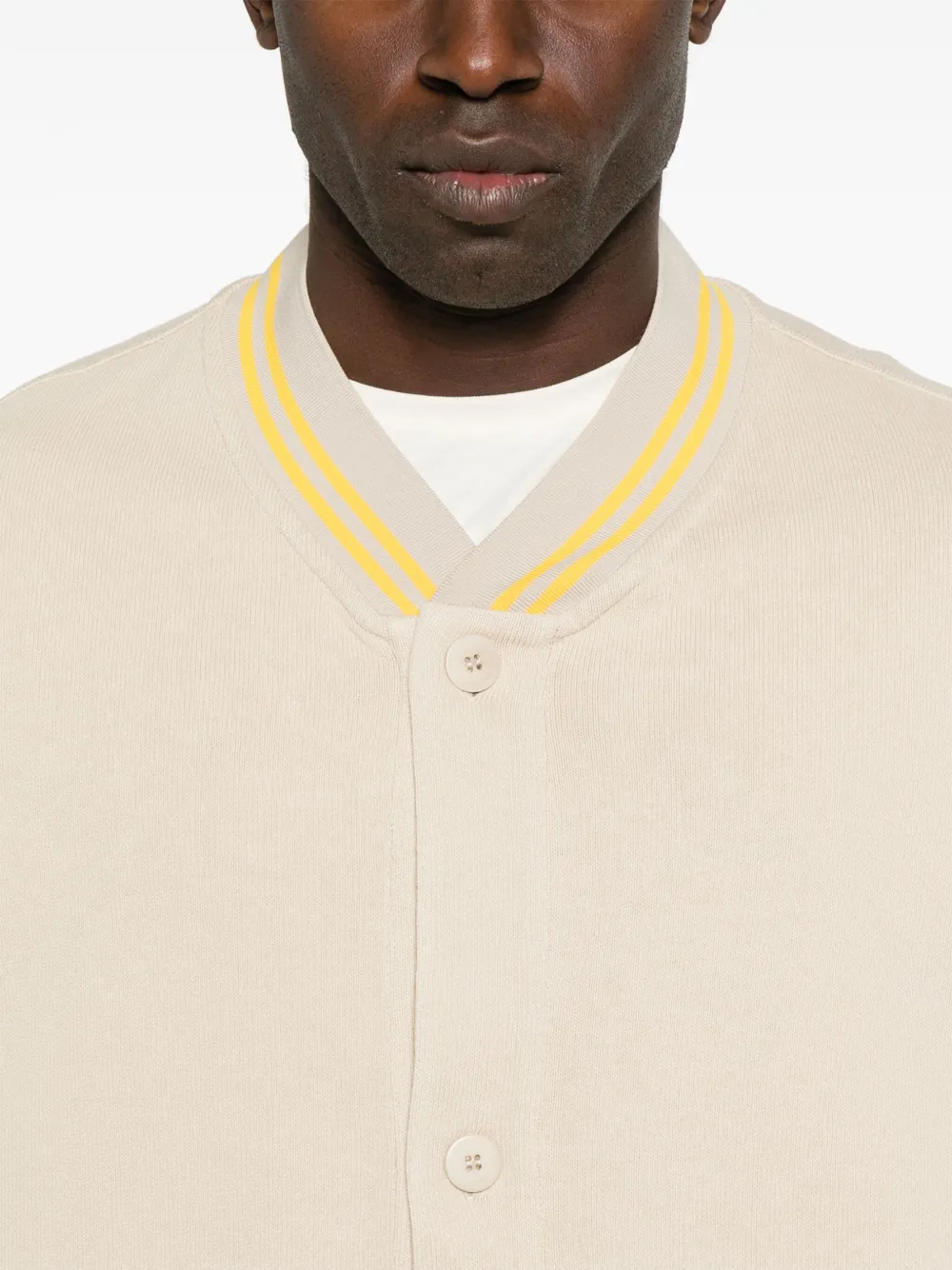 Jacquemus La Chemise Baseball MC overhemd Beige