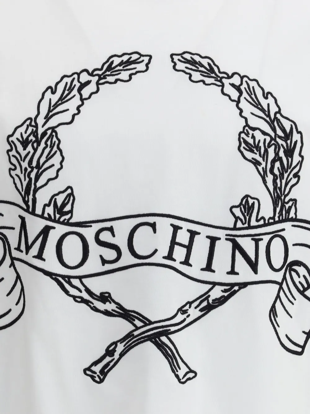Moschino T-shirt met logoprint Wit