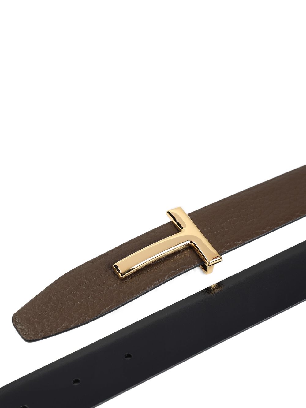 TOM FORD reversible logo-plaque belt - Groen