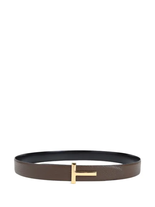 Ceinture réversible à plaque logo - TOM FORD - Modalova