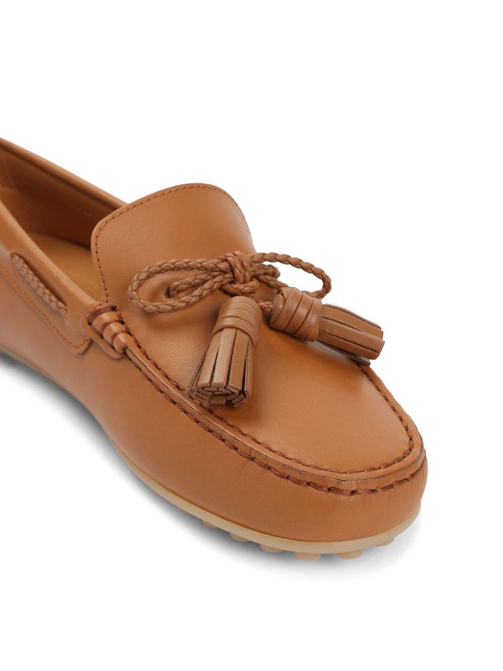 Tod's leather loafers Brown