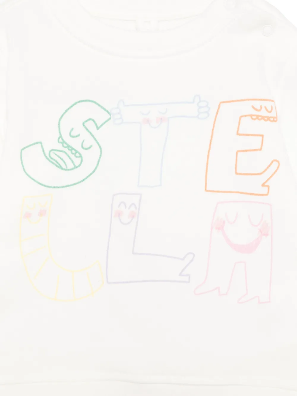 Stella McCartney Kids Sweater met logoprint Wit