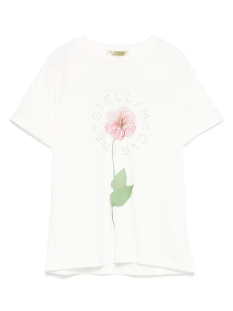 Stella McCartney Kids playera con estampado floral