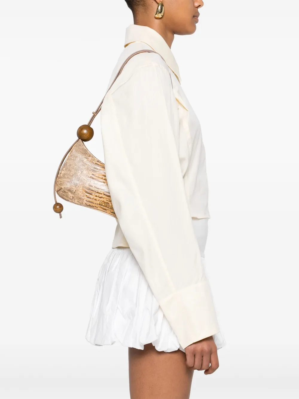 Jacquemus Le Bisou Perle shopper - Bruin