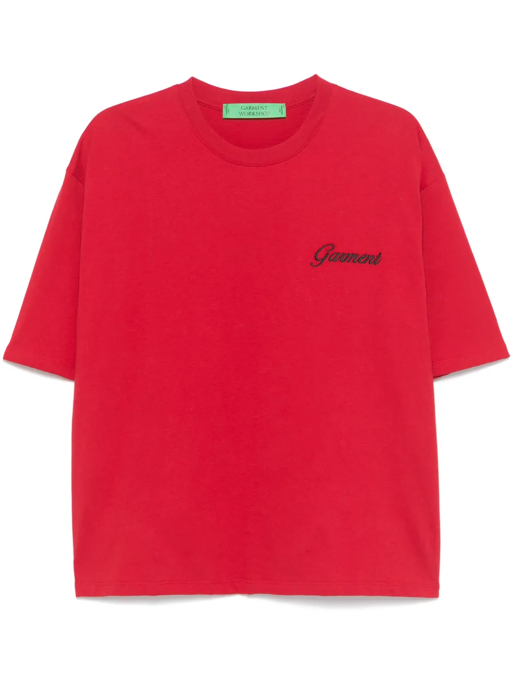Garment workshop  logo-embroidered T-shirt | Red | Image 1