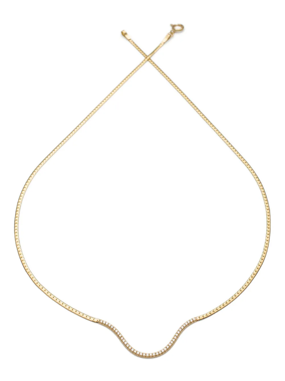 18kt yellow gold Cry Me A River diamond necklace