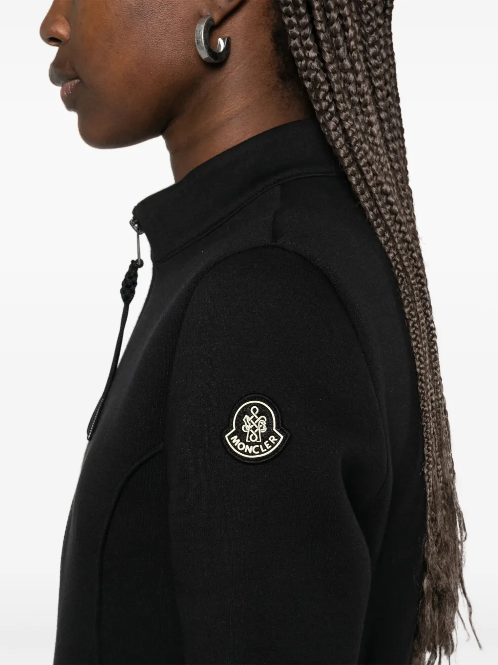 Moncler Year of the Snake neopreen mini-jurk met patch Zwart