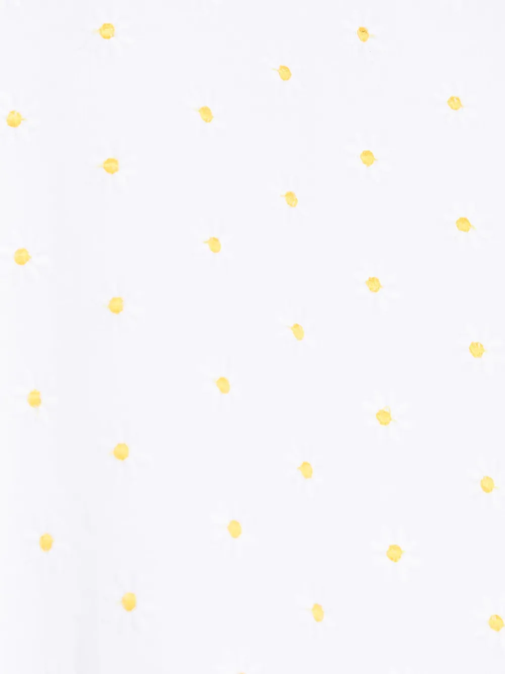 Il Gufo Shirt met geborduurde bloemen Wit