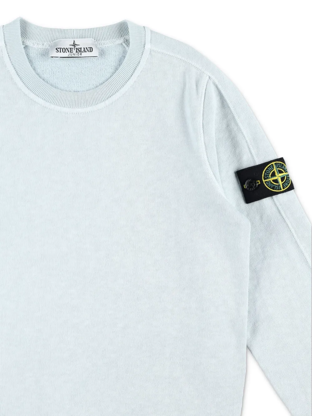 Stone Island Junior Sweater met Compass-logopatroon Blauw