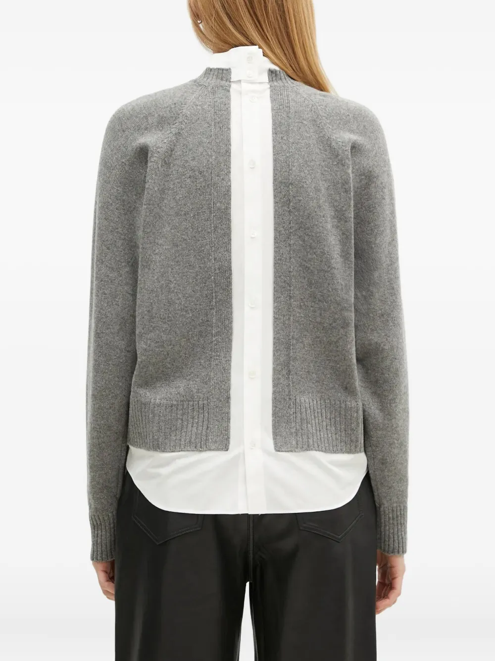 Undercover raglan-sleeve button-detail jumper Grijs