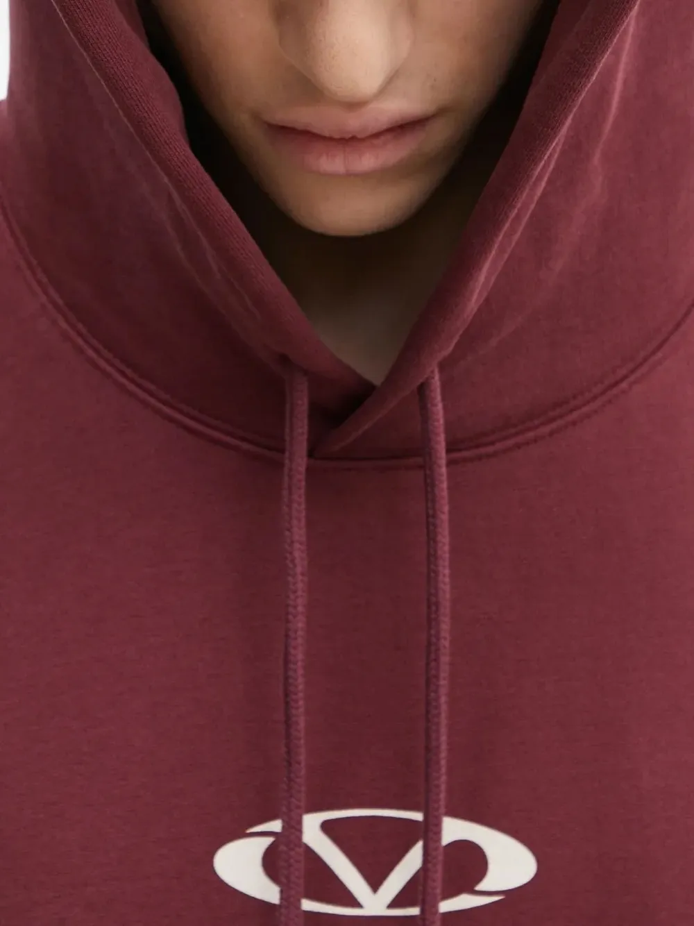 VETEMENTS logo-print hoodie Rood