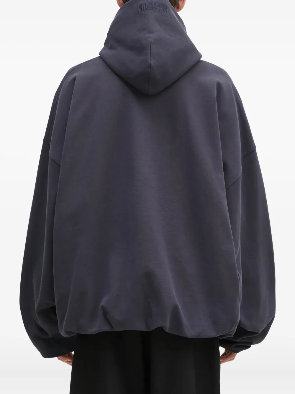 VETEMENTS logo-print hoodie Blauw