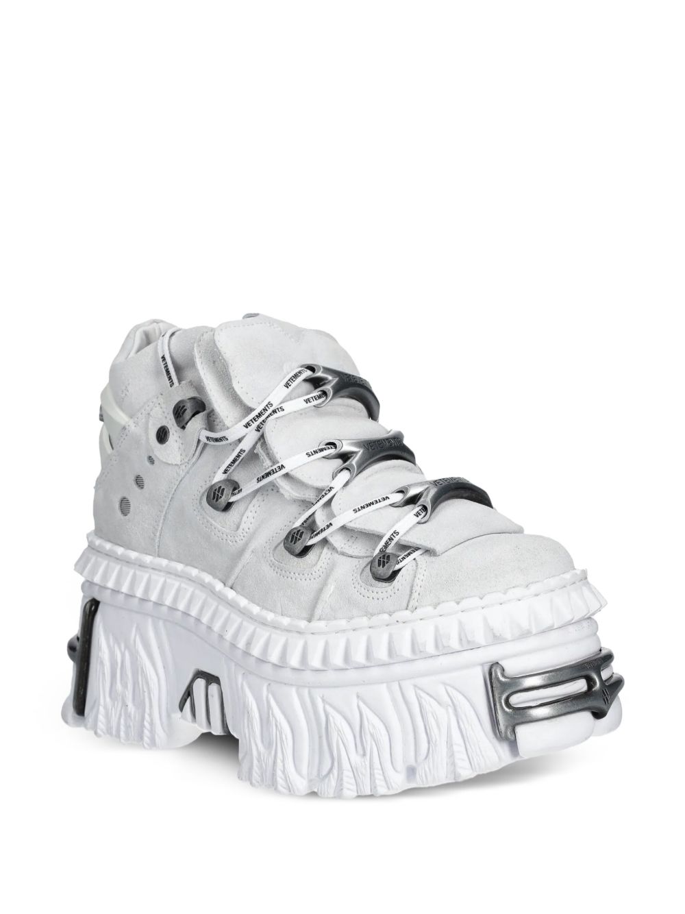 VETEMENTS x New Rock sneakers met plateauzool - Wit