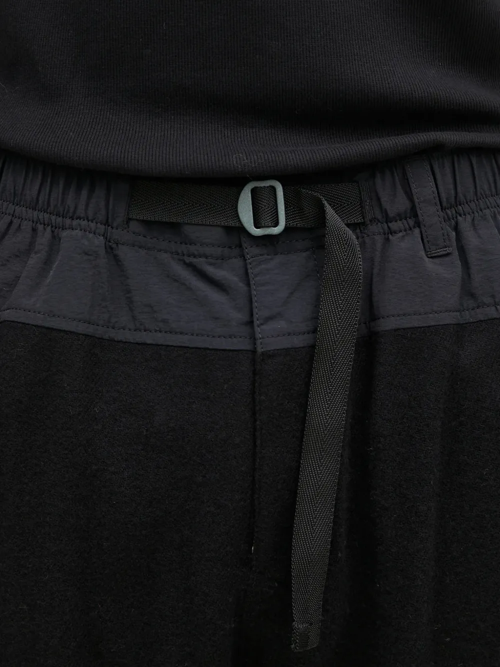 Undercover panelled drawstring trousers Zwart
