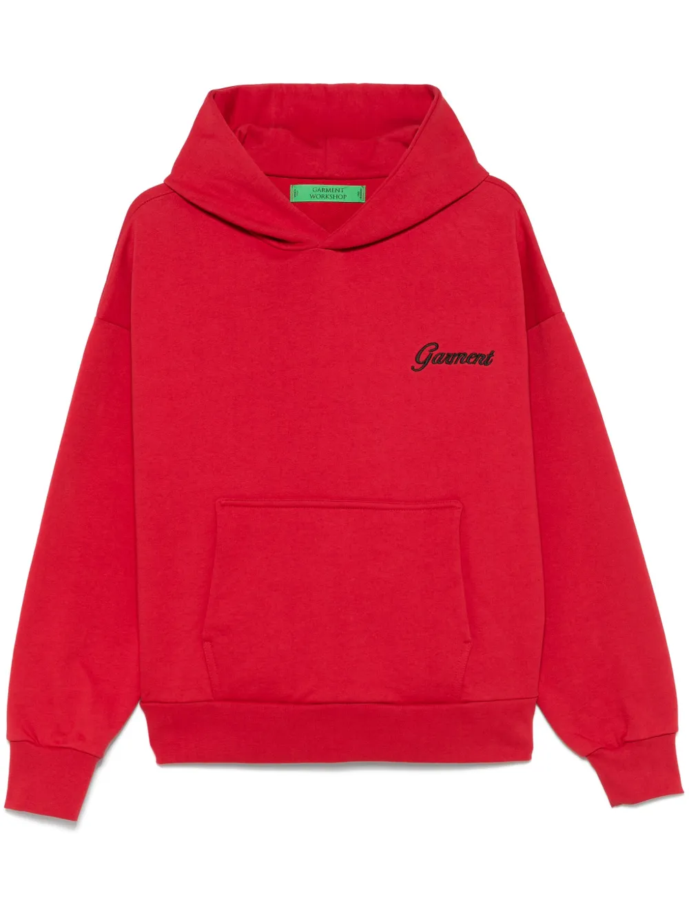 logo-embroidered hoodie