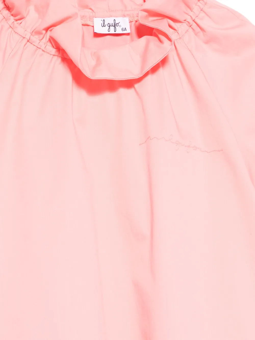 Il Gufo Popeline jurk Roze
