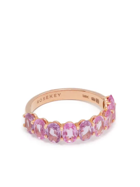 ROSEKEY 18K rose gold sapphires ring