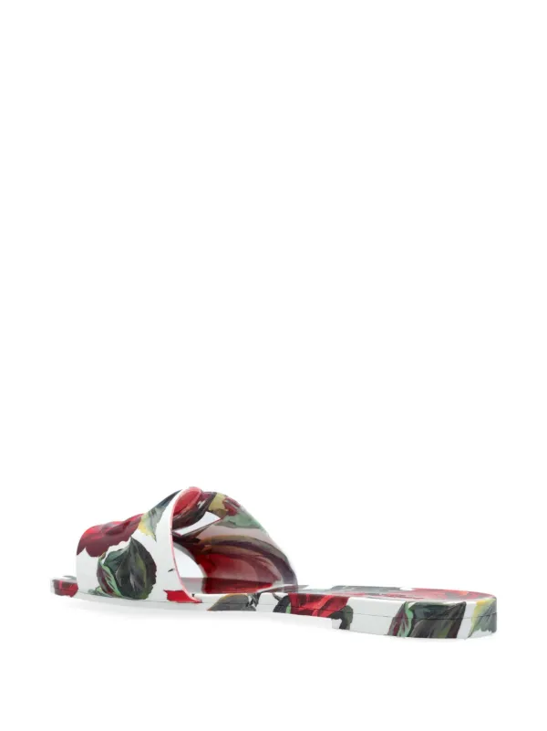 Dolce & Gabbana floral-print Slides | Pink | FARFETCH