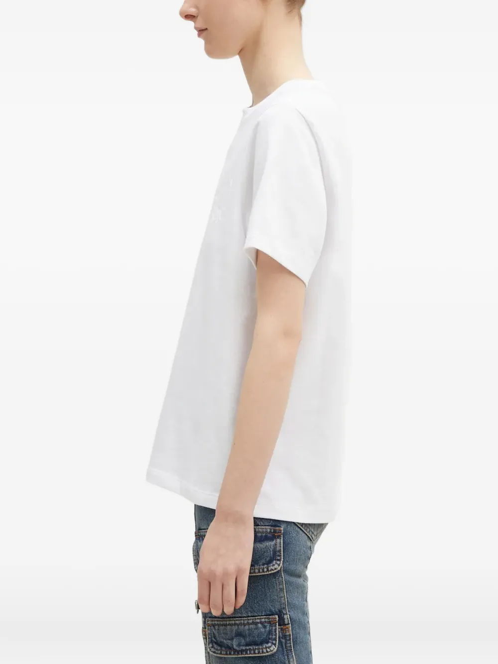 Fiorucci embossed logo T-shirt Wit
